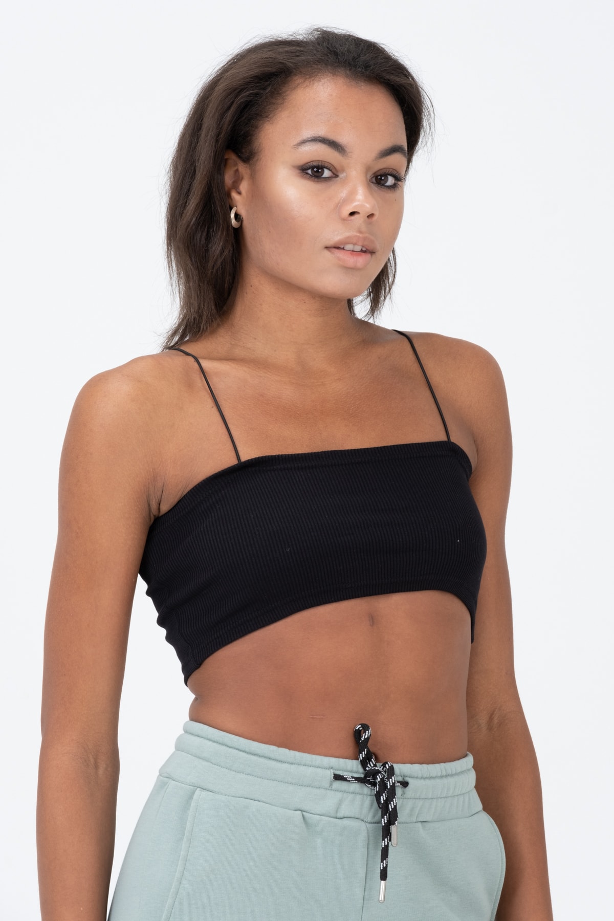 Kadın Beyaz Ip Askılı Straplez Büstiyer