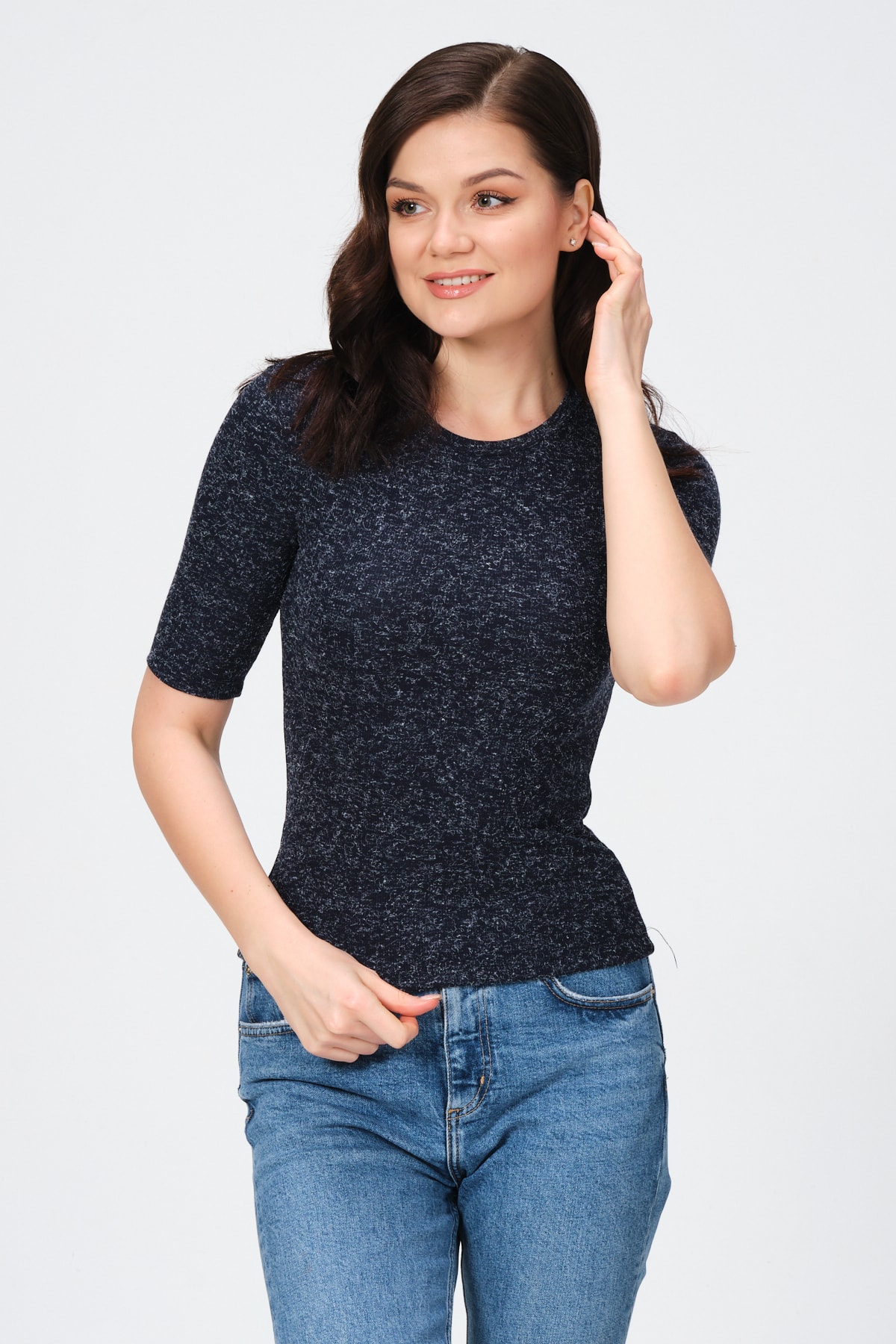 Kadın Yeşil Yarım Kollu Kaşkorşe T-shirt