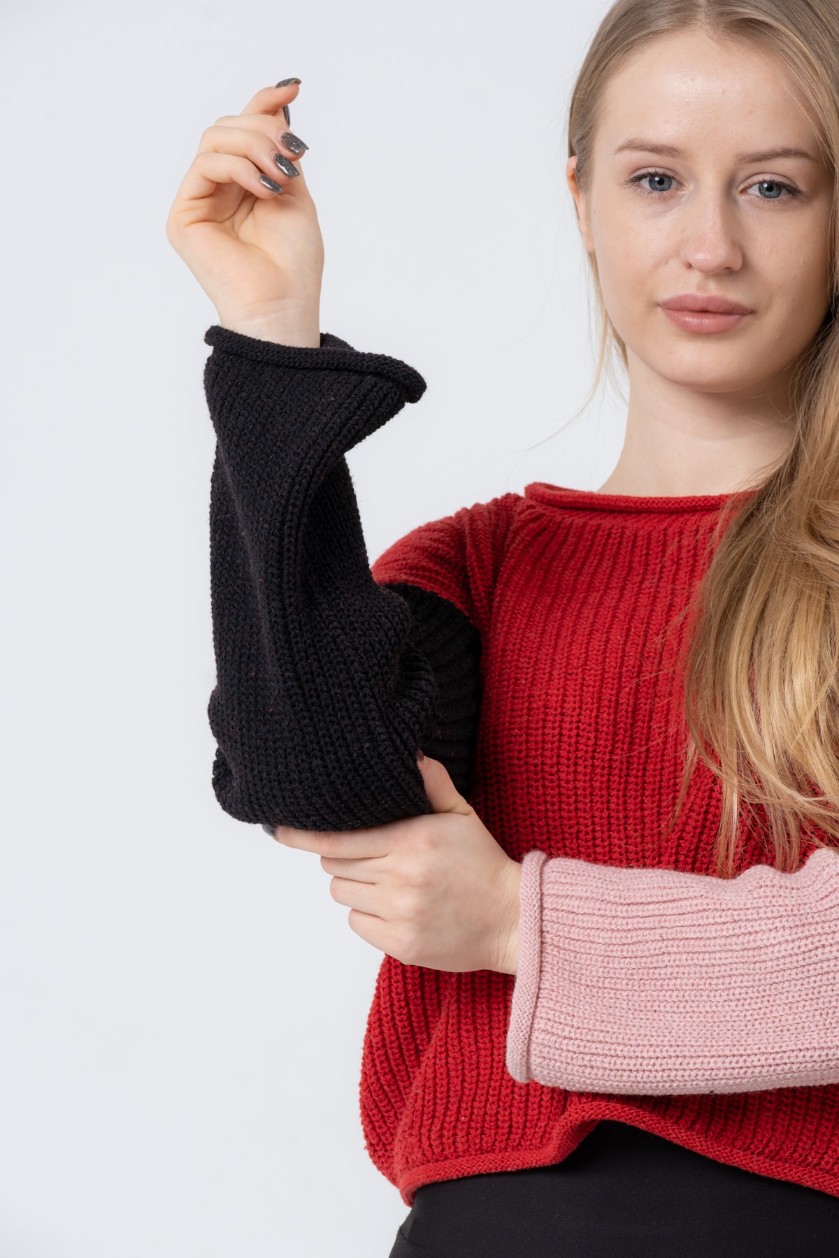 Kadın Hardal Uzun Kollu Triko Kazak