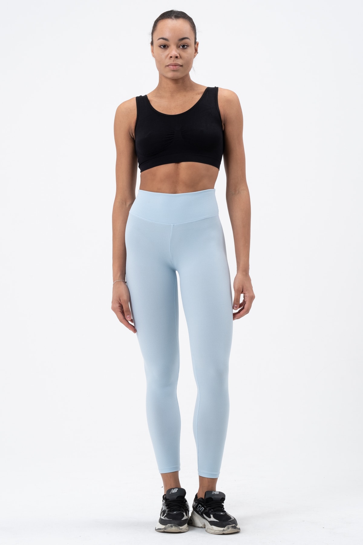 Kadın Bordo Yüksek Bel Fitilli Tayt