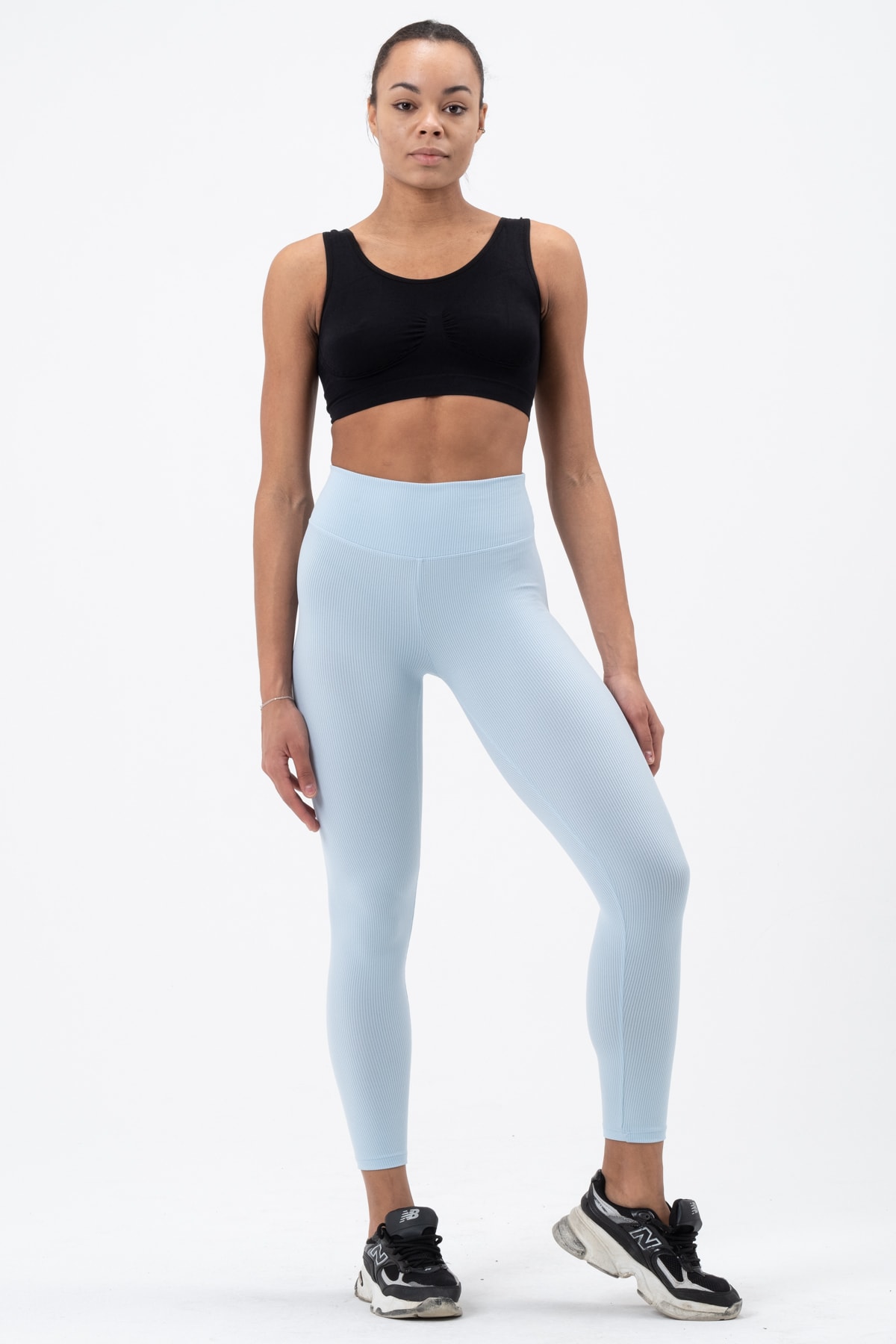 Kadın Bordo Yüksek Bel Fitilli Tayt