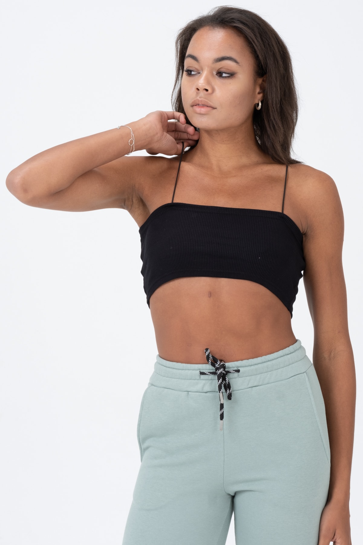 Kadın Beyaz Ip Askılı Straplez Büstiyer