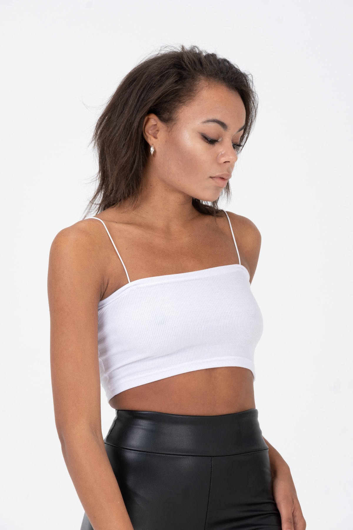 Kadın Beyaz Ip Askılı Straplez Büstiyer