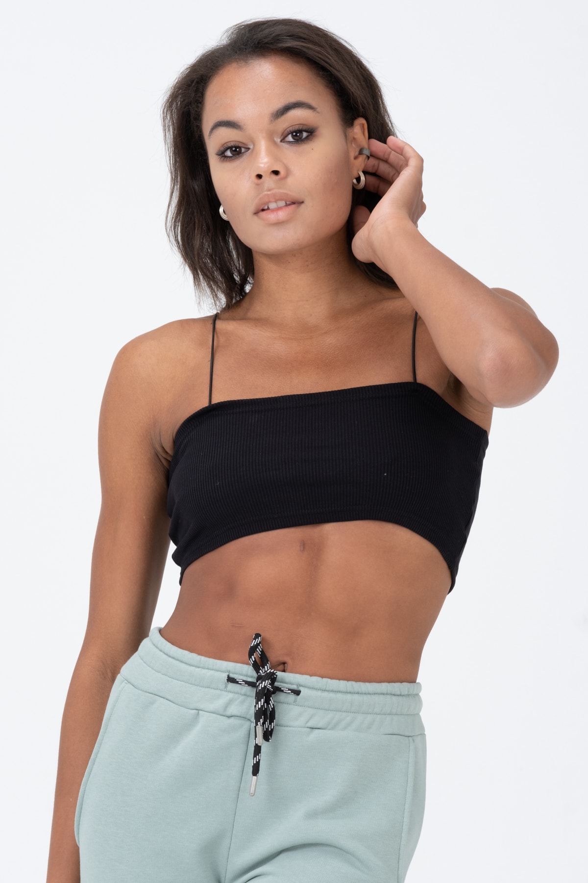 Kadın Beyaz Ip Askılı Straplez Büstiyer