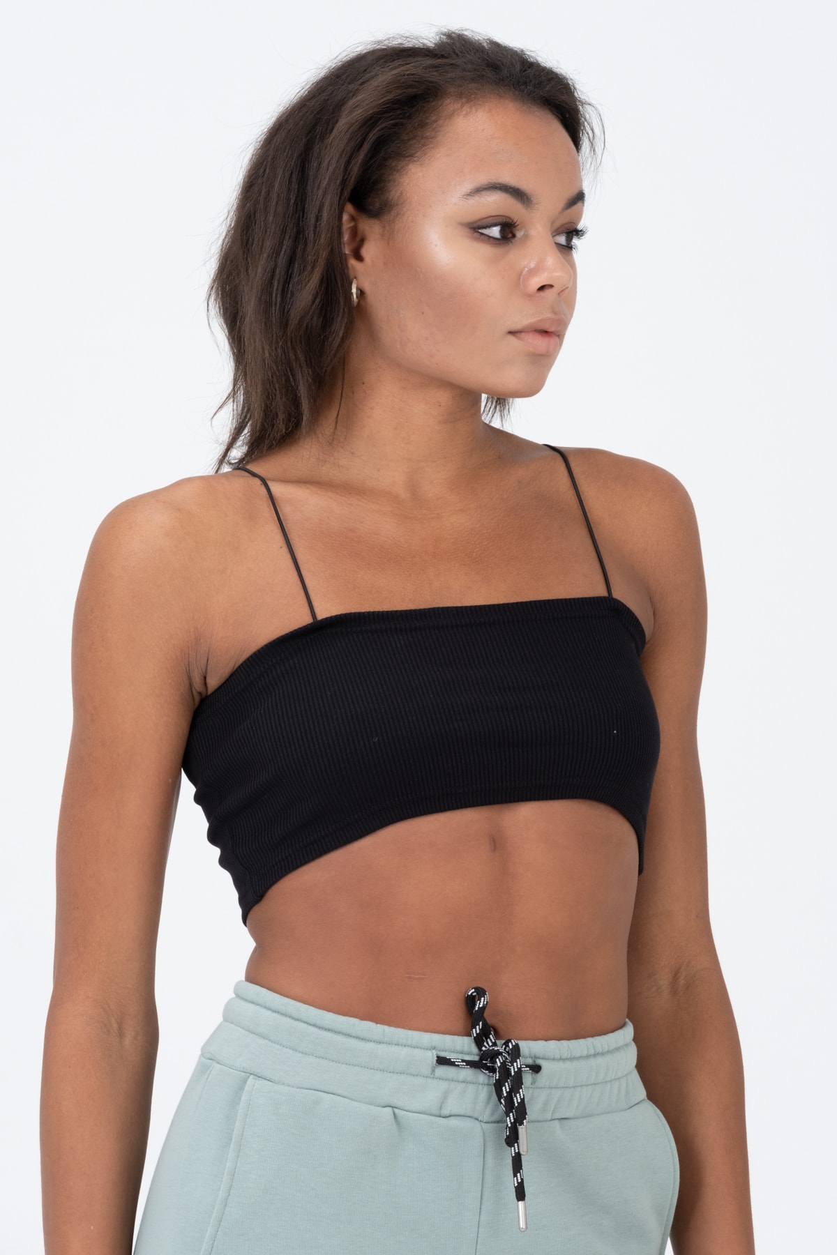 Kadın Beyaz Ip Askılı Straplez Büstiyer